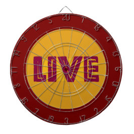 Live & Let Live In Orbit Dart Board Darttavla