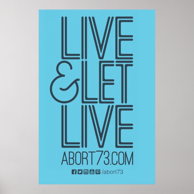 Live & Let Live Poster (Abort73.com) (Framsidan)