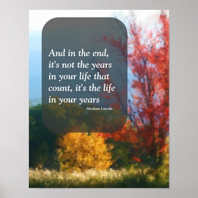 Live Life Attitude-inspirationsoffert Poster (Framsidan)