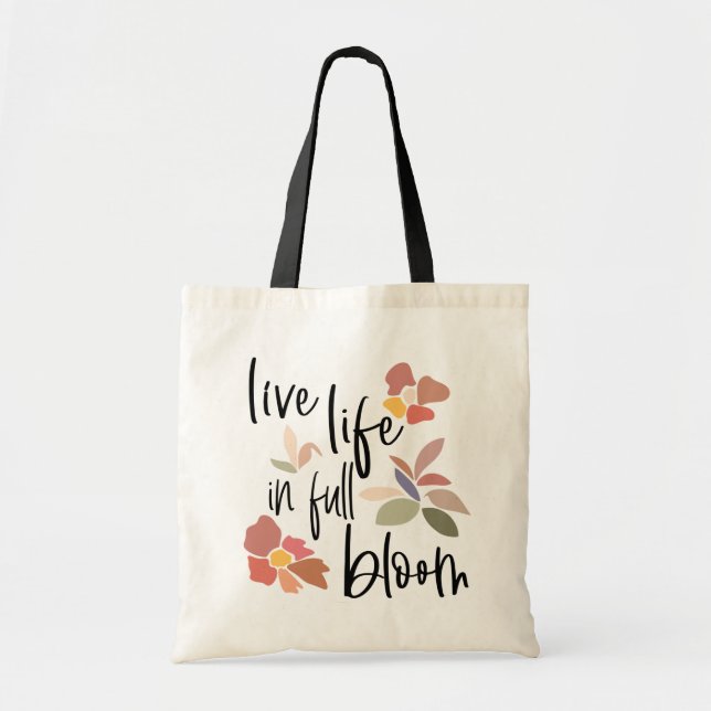 Live Life i Fullt Bloom-inspirationsoffert Tygkasse (Framsidan)