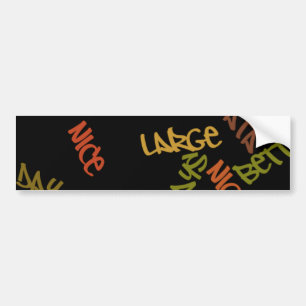 Live Life Large Ord Art-utskrift Bildekal