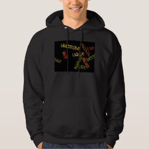 Live Life Large Ord Art-utskrift Hoodie