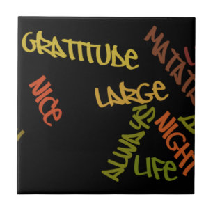 Live Life Large Ord Art-utskrift Kakelplatta