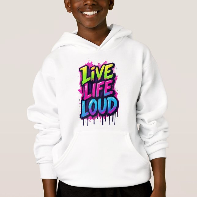 Live Life Loud T Shirt (Framsida)