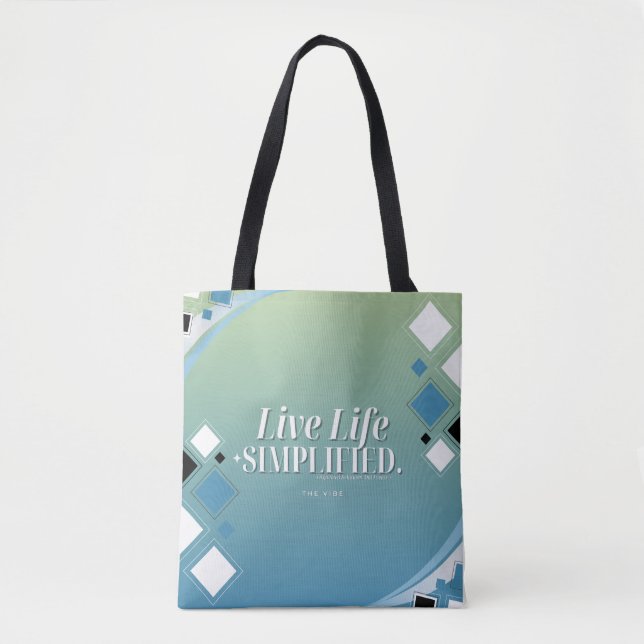 Live Life Simplified Tote Tygkasse (Framsida)