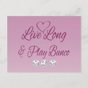 Live Long and Play Bunco Vykort