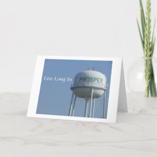 Live Long in Prosper (TX) Greeting Card Kort