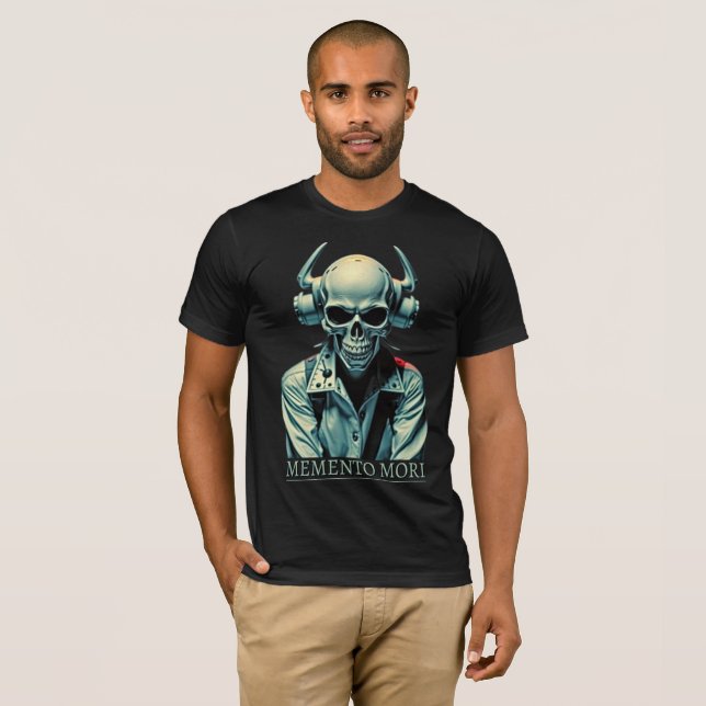 Live Loud - Die Proud: Memento Mori Tee (Hel framsida)