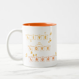 Live Love Laugh Söt Notedry Mugg