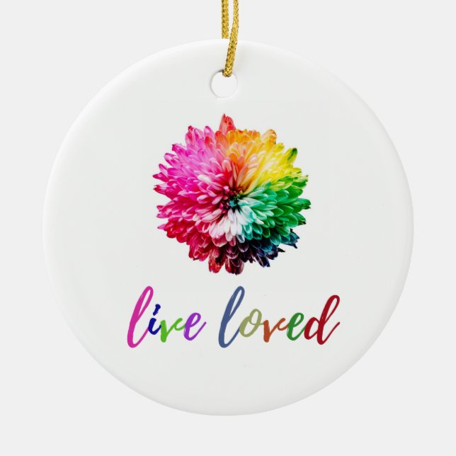 Live Loved Circle Ornament (Framsidan)