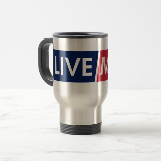 LIVE MAD Mugg med fet motivation (Framsida vänster)