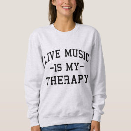 Live Music är min terapi för Music Älskare T Shirt
