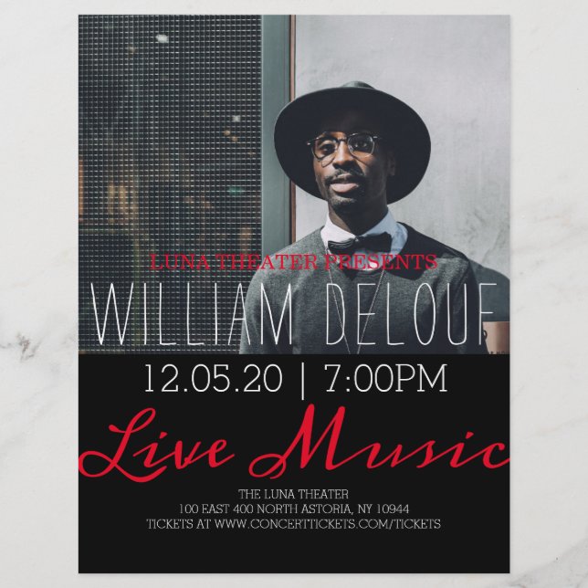 Live Music Consert Flyer (Framsidan)