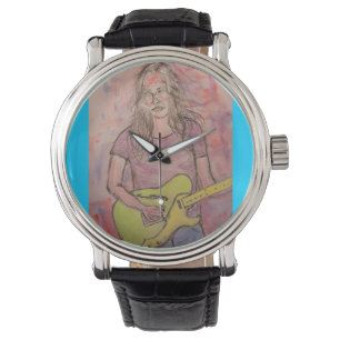 Live Music Girl Sketch Armbandsur