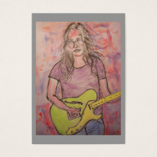 Live Music Girl Visitkort