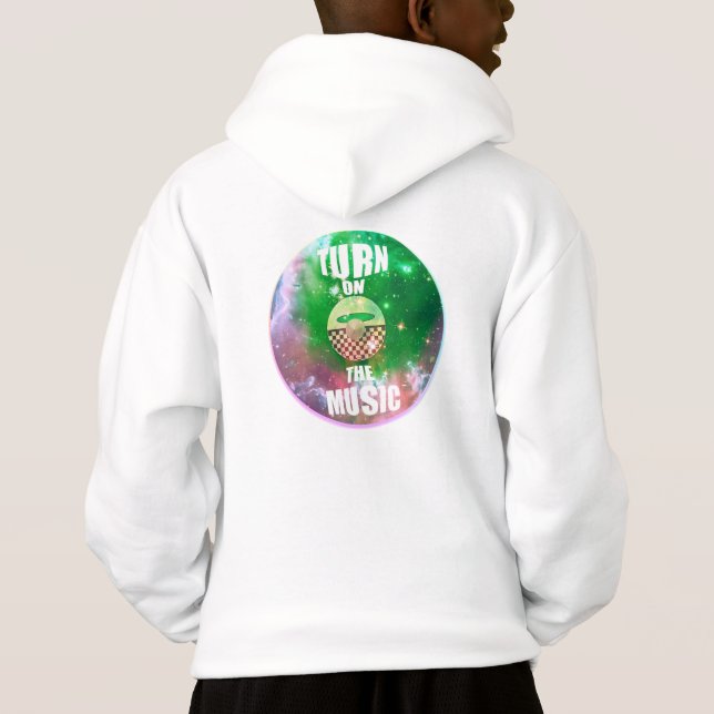 Live Music Hoodie T Shirt (Baksida)