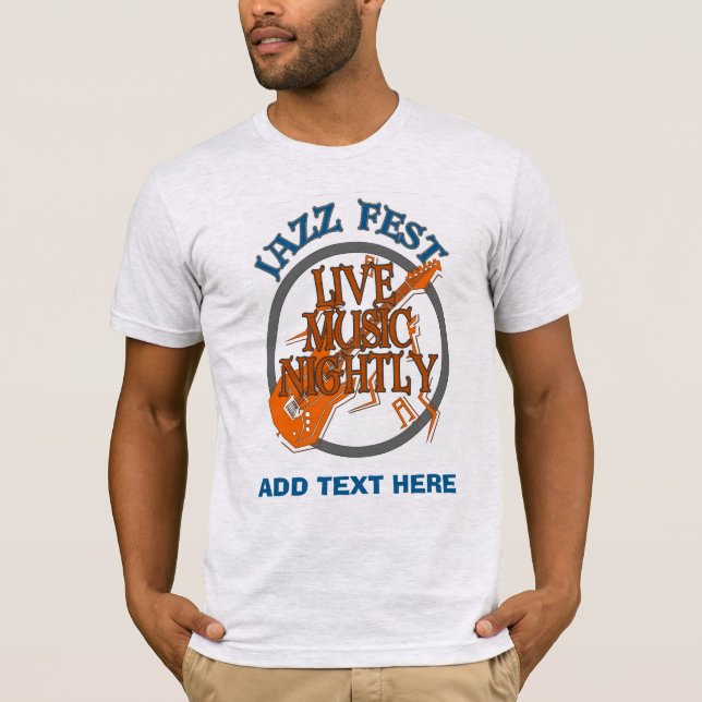 Live Music Nighely T Shirt (Framsida)