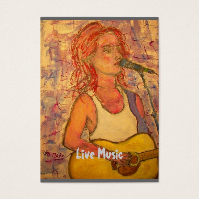 Live Music Visitkort (Framsidan)