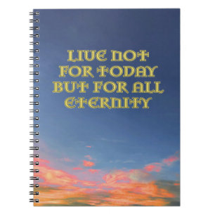 "Live Not For Today" bärbar dator v2 Anteckningsbok