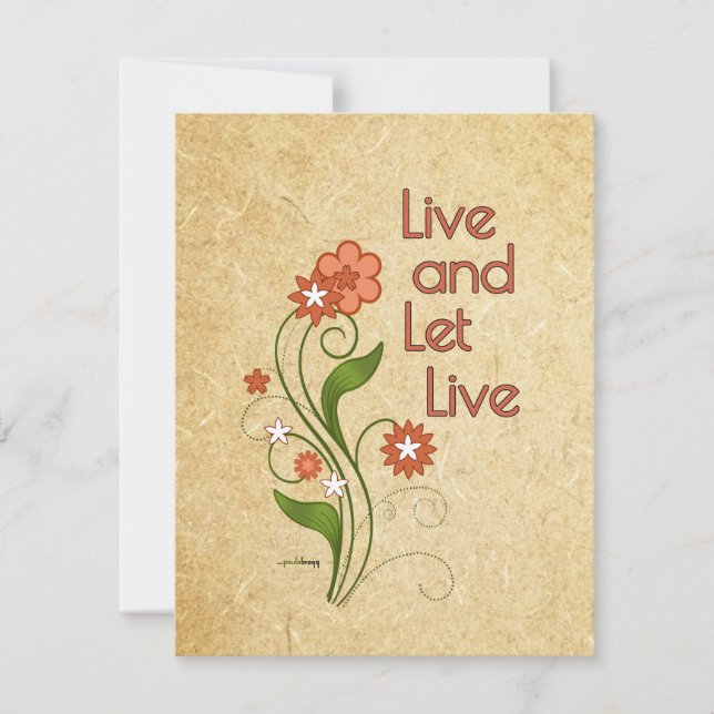 Live och Låt Live (12-stegsprogram) Inbjudningar (Framsida)