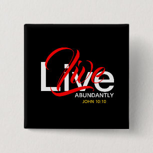 Live OFTA John 10:10 Scripture Pin Knapp