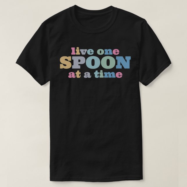 Live One Spoon At A Time Lupus Warrior Premium  T Shirt (Design framsida)
