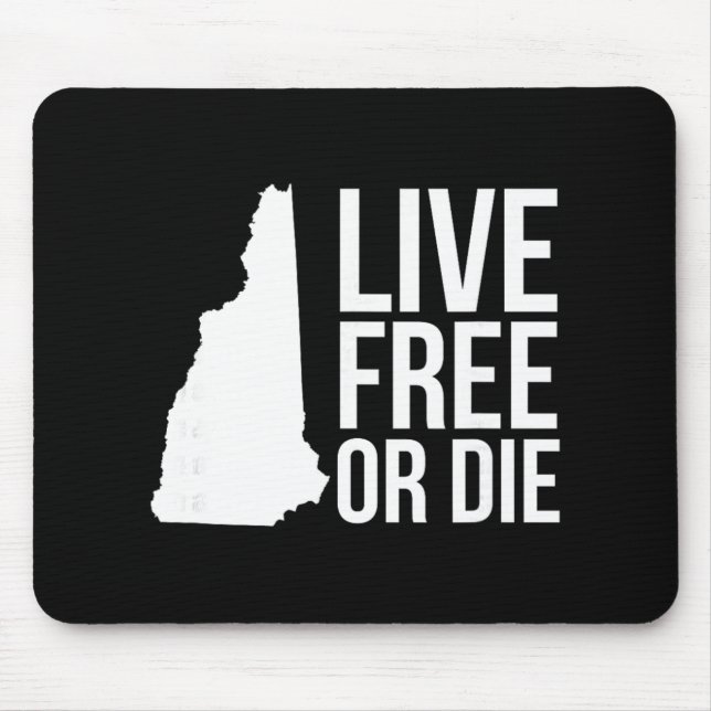 Live Or Die Nh Motto New Hampshire Map  Musmatta (Framsidan)