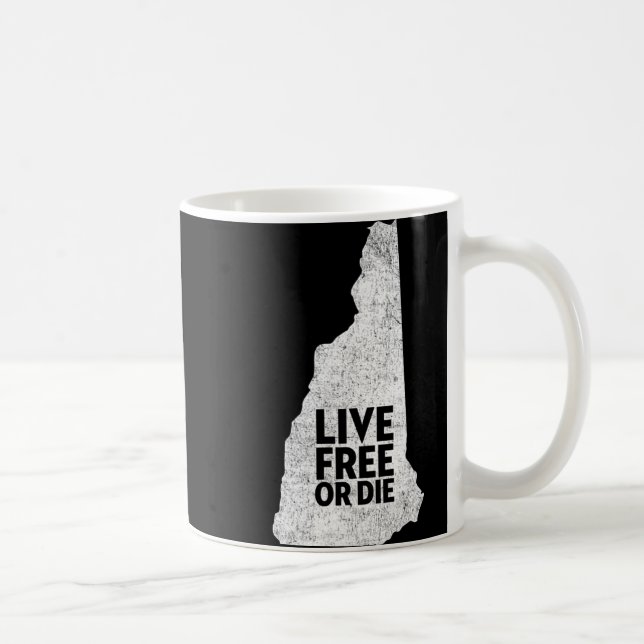 Live Or Die Shirt - New Hampshire Shirt Nh  Kaffemugg (Höger)
