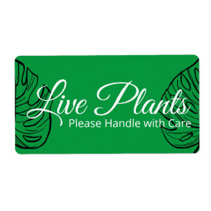 Live Plants Please Handle With Care Monstera Fraktsedel