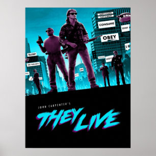 Live Retro-utskrift Poster