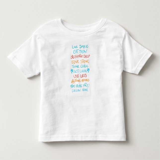 Live Simple 2 T Shirt (Framsida)