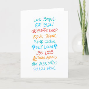 Live Simple 2 Tack Kort