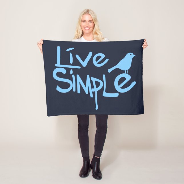 Live Simple Fleecefilt (På plats)