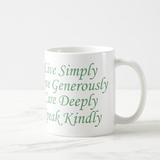 Live Simple grönt Kaffemugg (Höger)