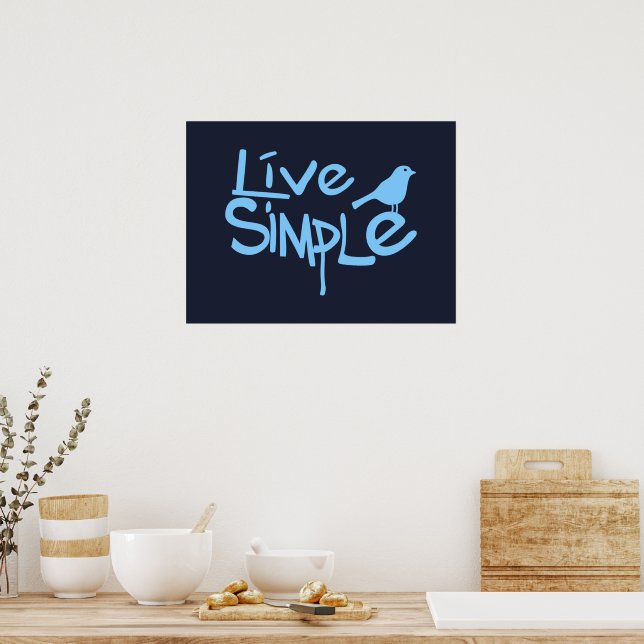 Live Simple Poster (Kök)