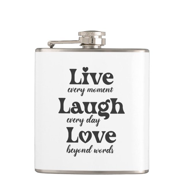 live, skratt, kärlek - tre vackra ord fickplunta (Framsidan)