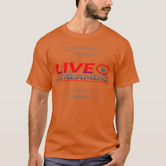 Live Streamad videospelspodd retro T Shirt
