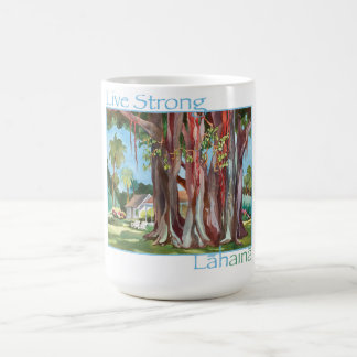 LIVE STRONG LAHAINA Hawaiian Banyan träd Classim m Kaffemugg