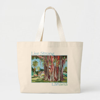 Live Strong Lahaina #Mauistrong Tote bag Jumbo Tygkasse