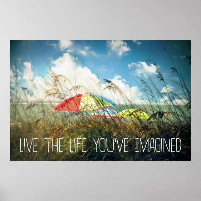 Live the Life Poster/Skriv ut Poster (Framsidan)