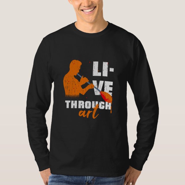 Live through glass t shirt (Framsida)