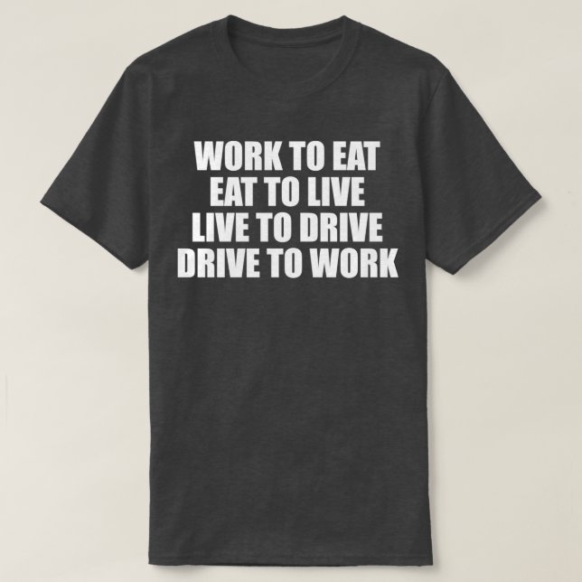 Live To Drive 2 T Shirt (Design framsida)