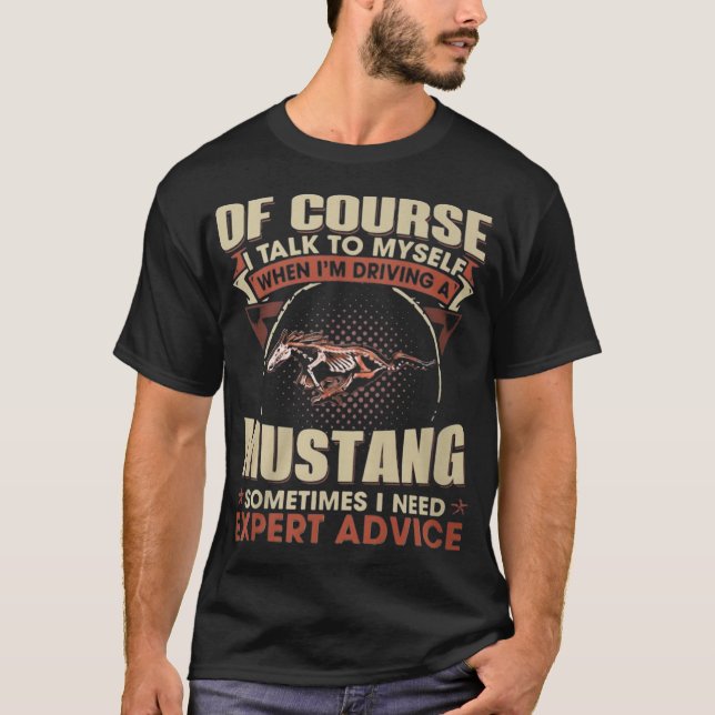 Live to Drive Mustang T Shirt (Framsida)