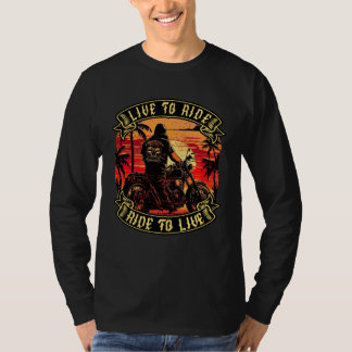 Live To Ride Ride To Live Motorcyclist Biker 1 T Shirt