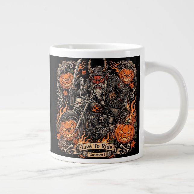 Live To Ride Variation I, Route 66 Samurai Oni Gi Jumbo Mugg (Höger)