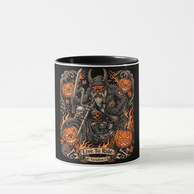 Live To Ride Variation I,Route 66 Samurai Oni Mugg (Center)