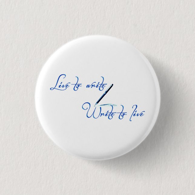 Live to Write Button Knapp (Framsida)