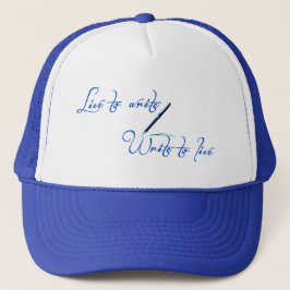 Live to Write Hat Keps