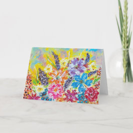 Live Vild och Free Greeting Card< Blank Inside> Tack Kort