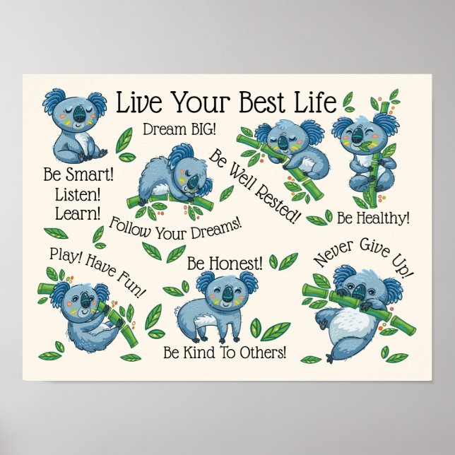 Live Your Best Life Version 2 Poster (Framsidan)